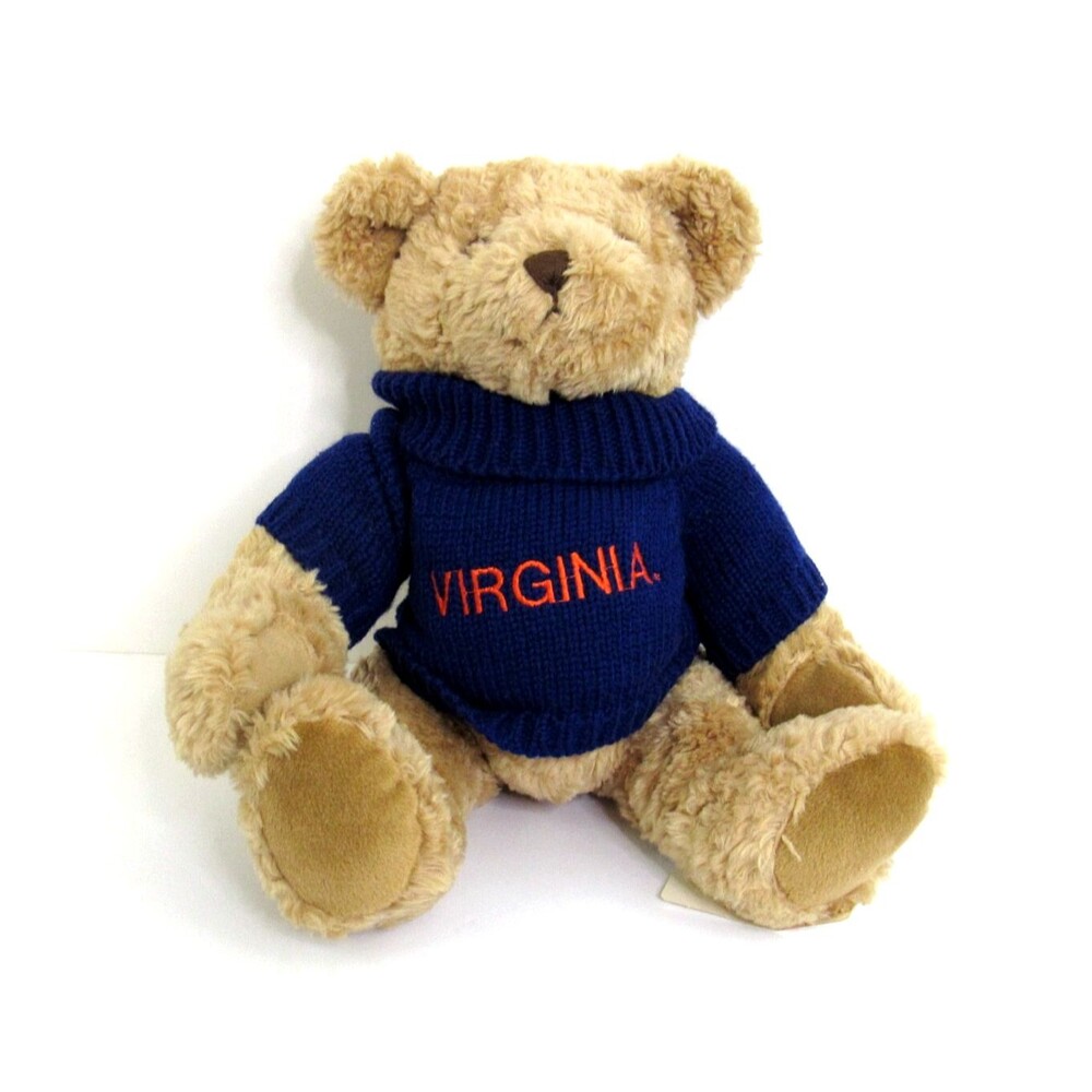 UVA Virginia Teddy Bear Plush 11" Blue Sweater NCAA Cavaliers NWT